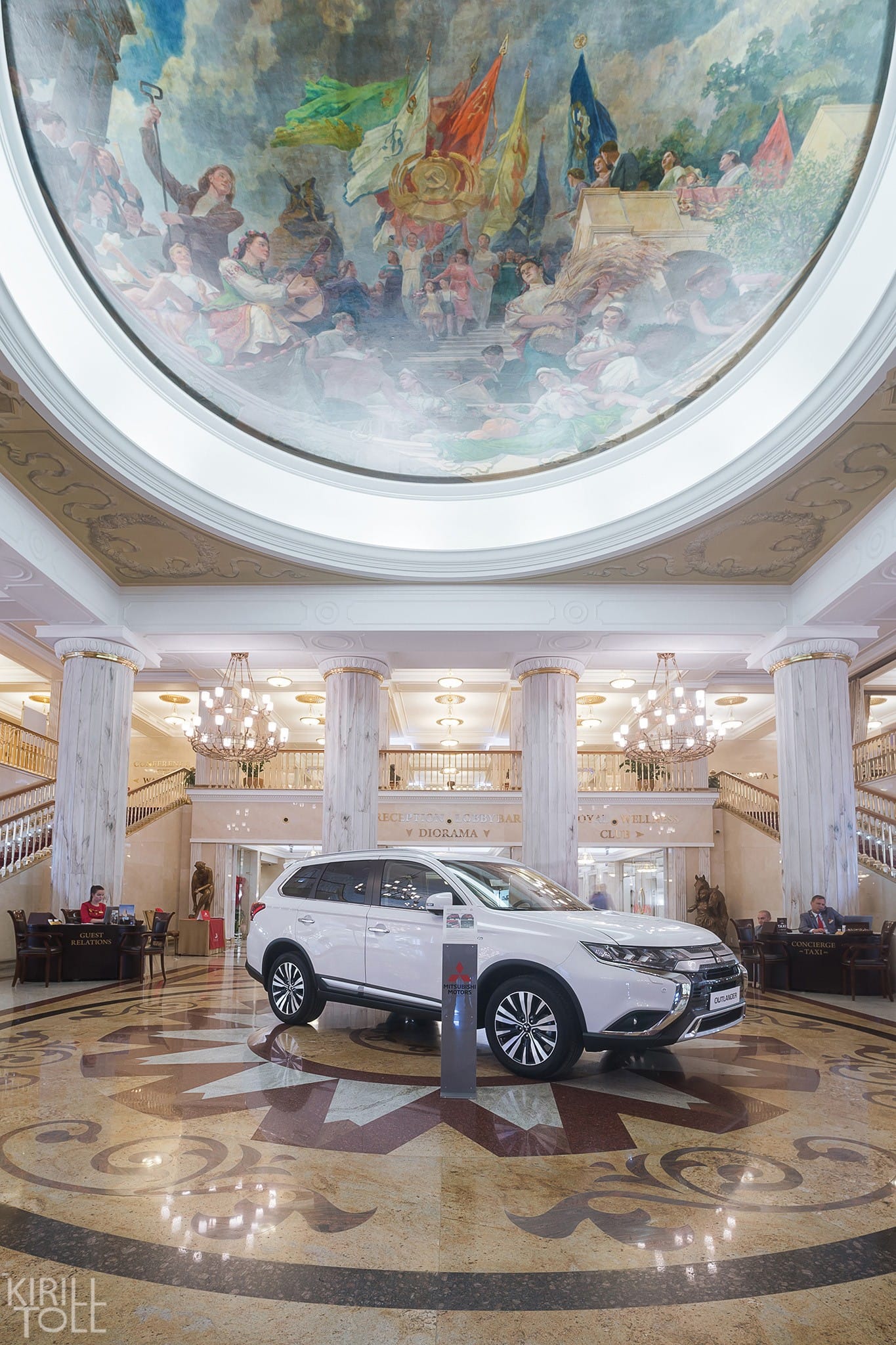 интерьерная съемка холла отеля в Москве