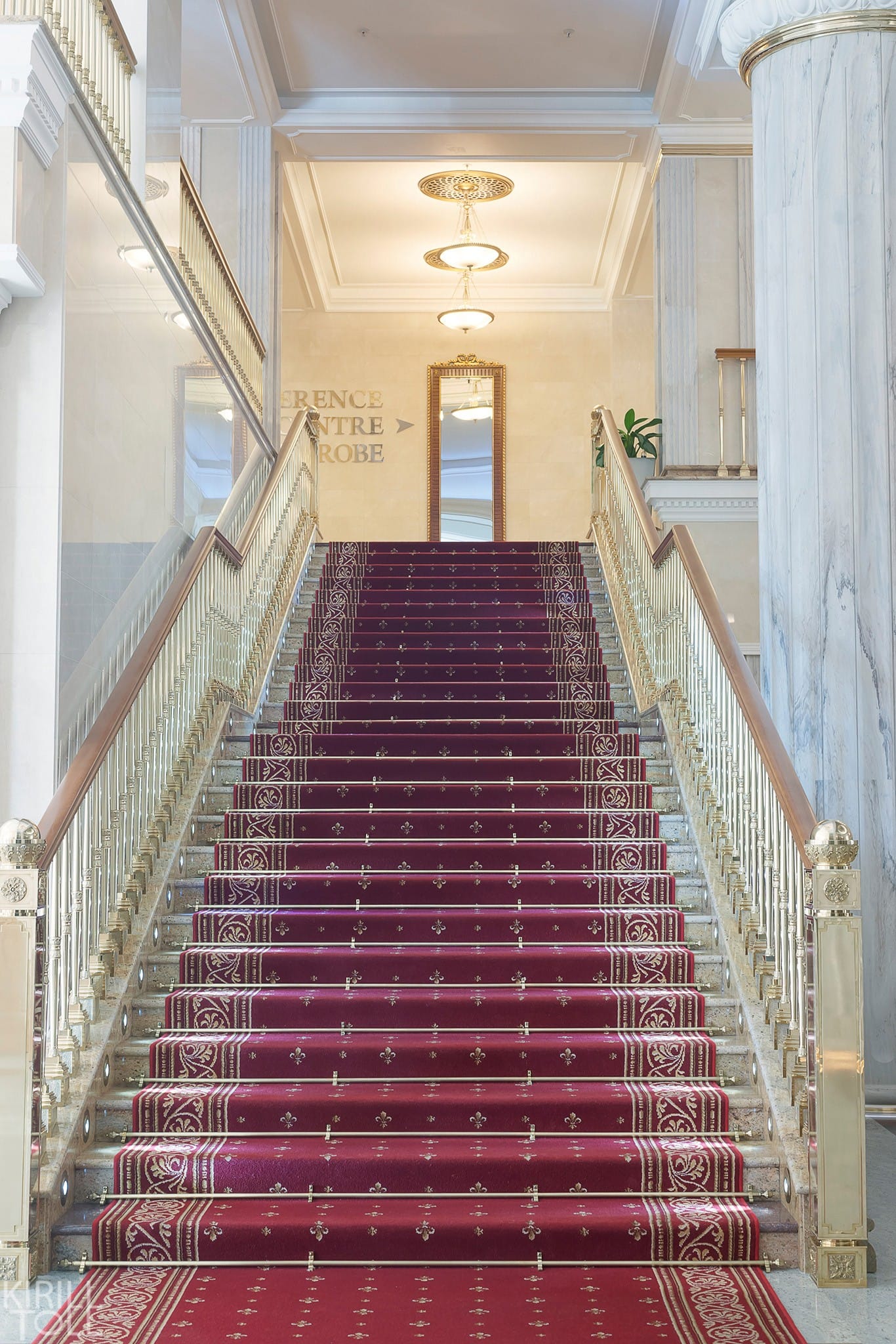 интерьерная съемка холла отеля в Москве