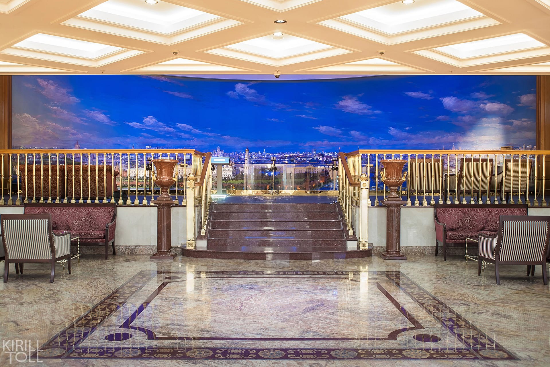 интерьерная съемка холла отеля в Москве