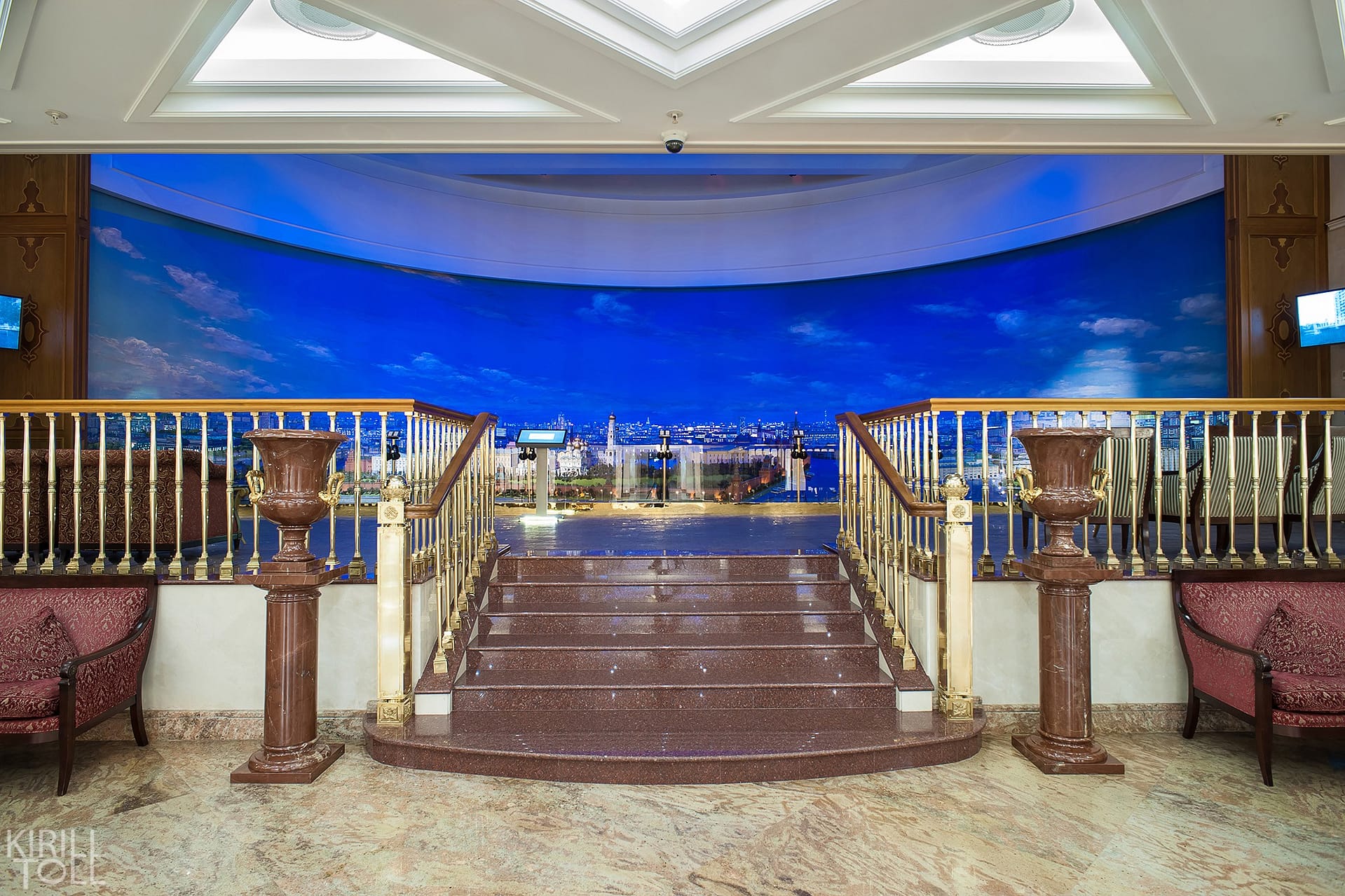 интерьерная съемка холла отеля в Москве