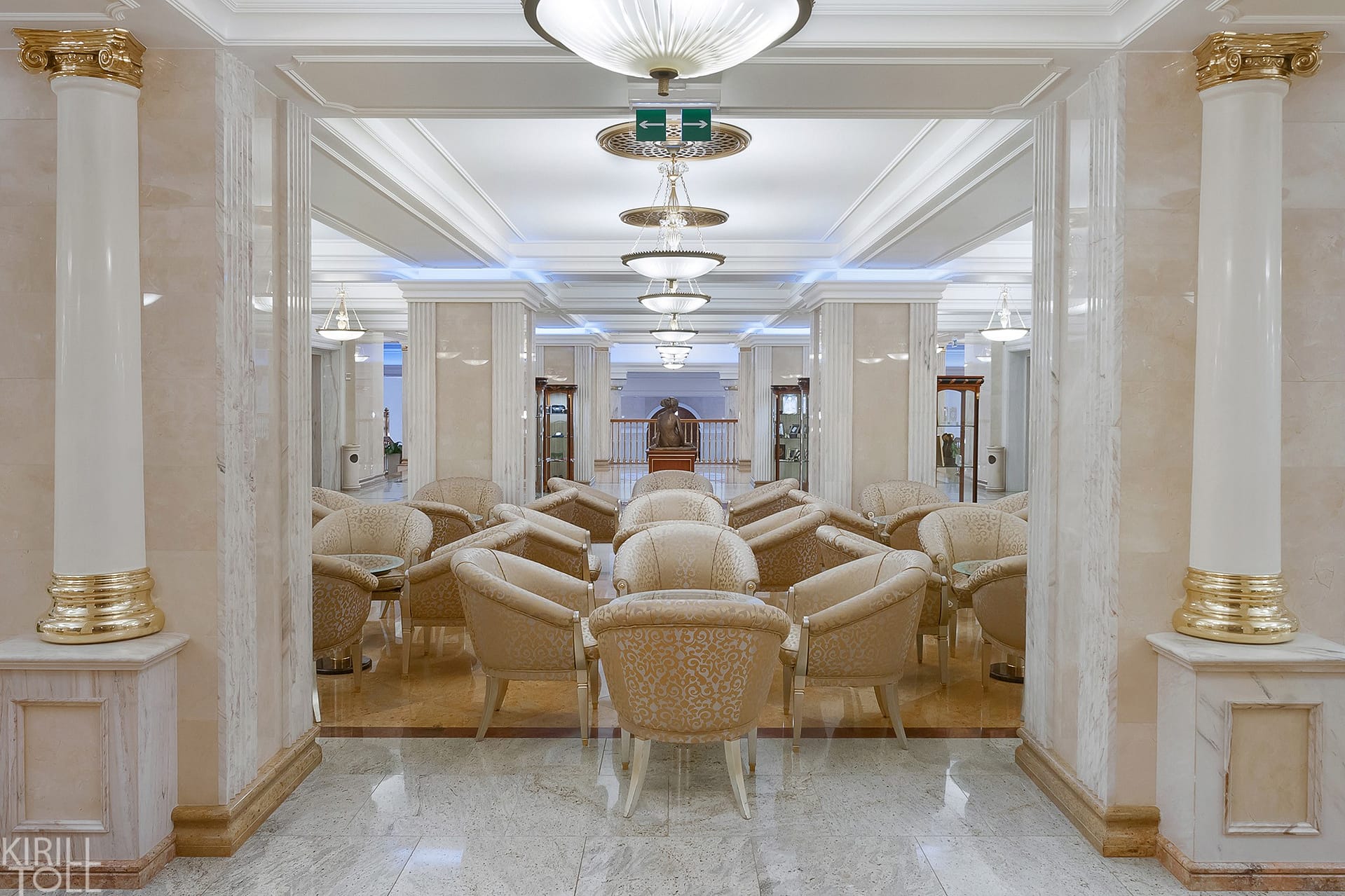 интерьерная съемка холла отеля в Москве