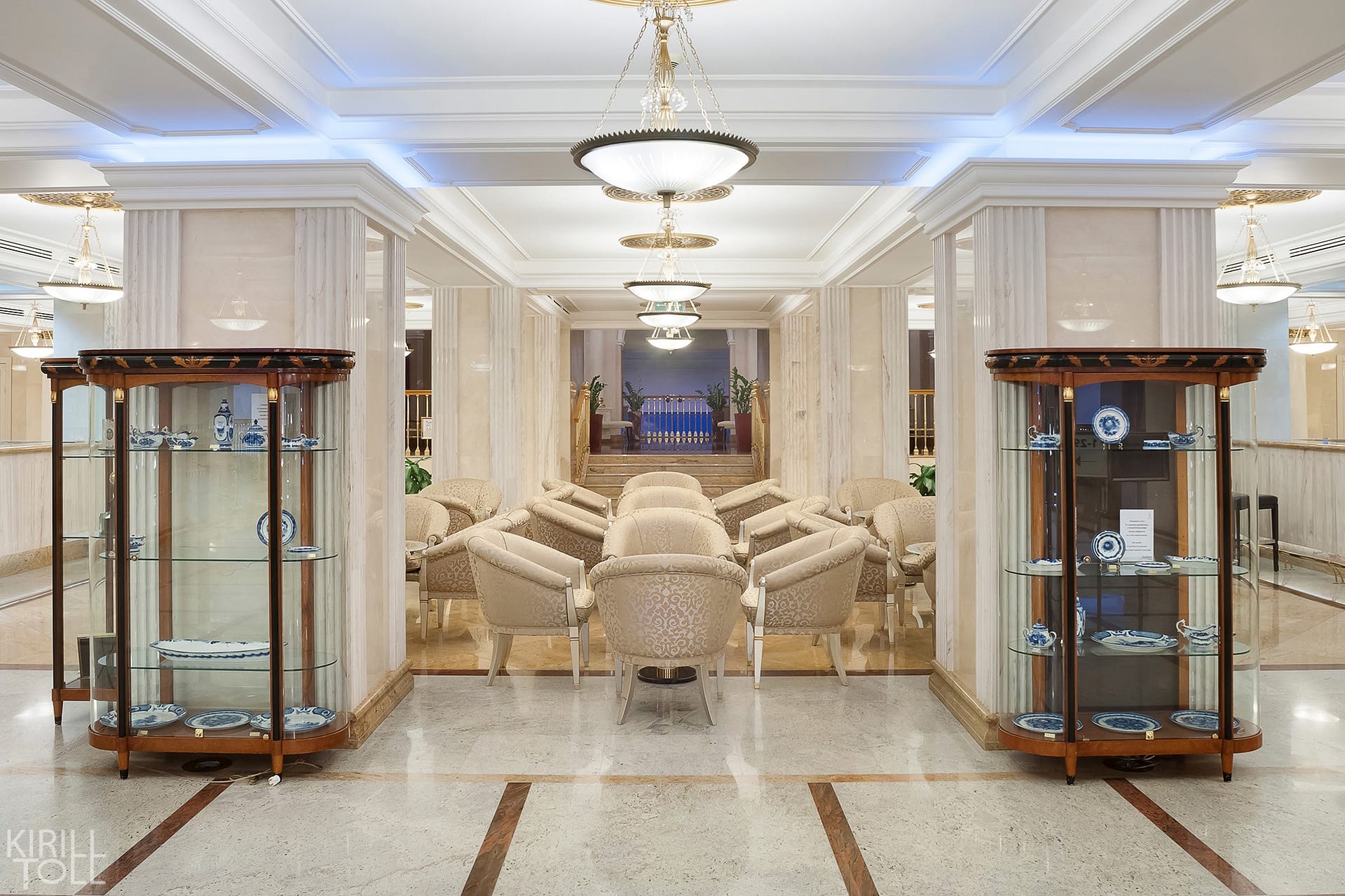 интерьерная съемка холла отеля в Москве