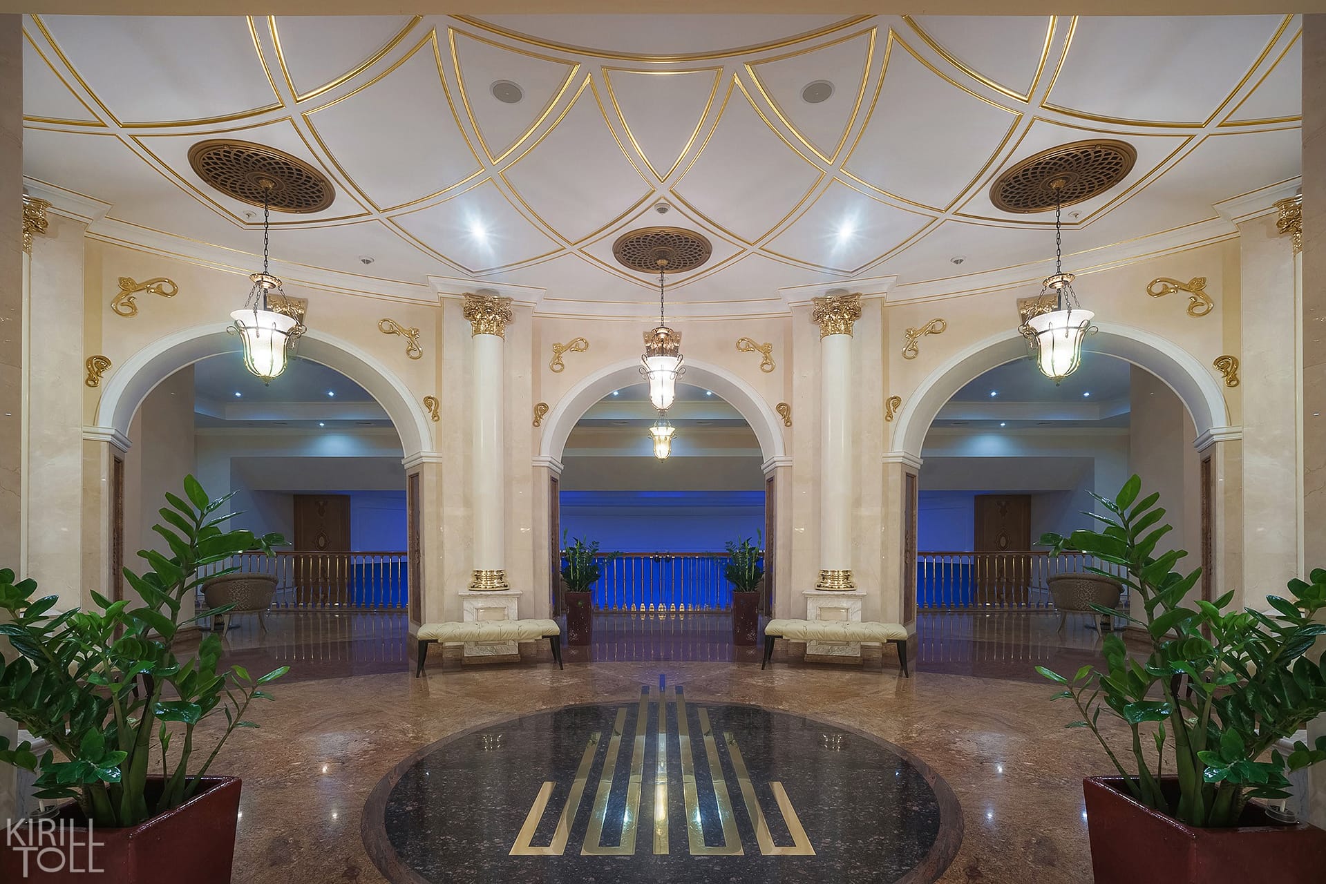 интерьерная съемка холла отеля в Москве
