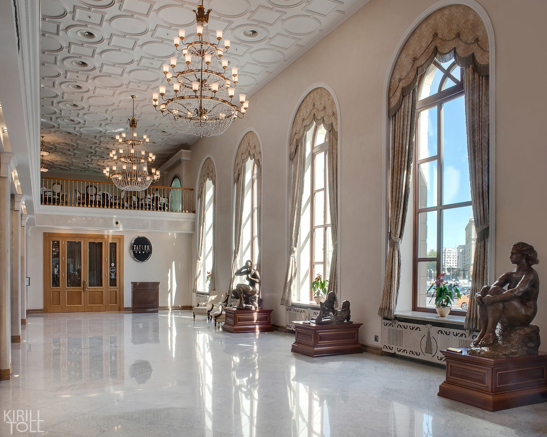 интерьерная съемка холла отеля в Москве